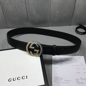 商品名称：グッチ GUCCI  057-GG474347GP 2019年最新入荷 ベルト ダブルG バックル 幅4cm レザー