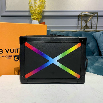 ルイヴィトン LOUISVUITTON   057-M30341 2019年最新入荷 ソフトトランク 斜め掛け ショルダーバッグ タイガレザー 黒