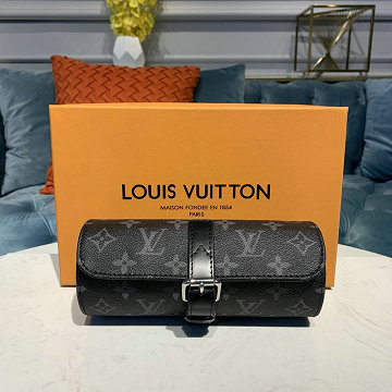 商品名称：ルイヴィトン LOUISVUITTON 057-M43385  2019年最新入荷 エテュイ 3 モントル ウォッチケース 腕時計 収納箱 時計収納袋 モノグラム エクリプスキャンパス