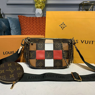 商品名称：ルイヴィトン LOUISVUITTON  057-M44813PK 2019年最新入荷 ポシェット アクセソワール 3つセット ポーチ ショルダーバッグ モノグラムキャンパス