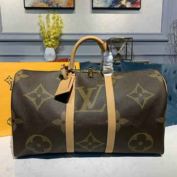 ルイヴィトン LOUISVUITTON  057-M44739 2019年最新入荷 キーポル バンドリエール 50 ボストンバッグ トラベルバッグ 旅行かばん モノグラムキャンパス