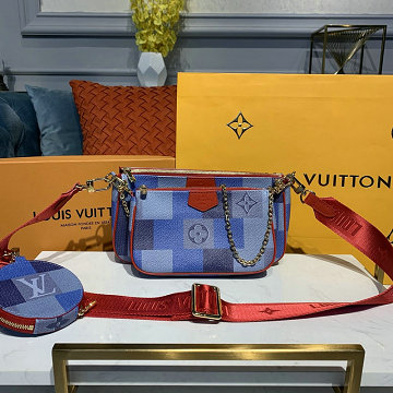 ルイヴィトン LOUISVUITTON  057-M44840L 2019年最新入荷 ミュルティ ポシェット アクセソワール 3つセット ポーチ ショルダーバッグ ダミエキャンパス