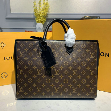 ルイヴィトン LOUISVUITTON  057-M55185H 2019年最新入荷 グラン サック トップハンドルバッグ トートバッグ メンズ ビジネスバッグ モノグラムキャンパス