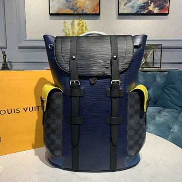 ルイヴィトン LOUISVUITTON  057-M55111 2019年最新入荷 クリストファー PM バックパック メンズ リュック リュックサック 大容量 エピレザー