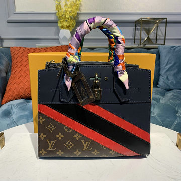 ルイヴィトン LOUISVUITTON 057-M55434  2019年最新入荷 シティ スティーマー トップハンドルバッグ トートバッグ 2way ショルダーバッグ カーフレザー