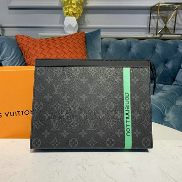 ルイヴィトン LOUISVUITTON  057-M60241L 2019年最新入荷 ポシェット ヴォワヤージュ 手持ちかばん ポーチ モノグラム エクリプス キャンバス