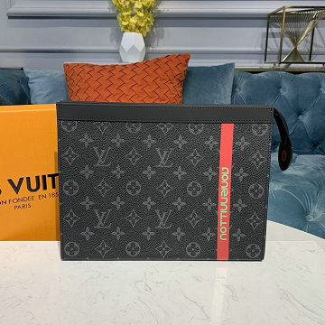 ルイヴィトン LOUISVUITTON  057-M61692TR 2019年最新入荷 ポシェット ヴォワヤージュ 手持ちかばん ポーチ モノグラム エクリプス キャンバス