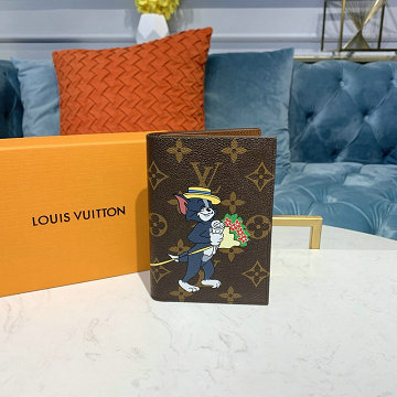 商品名称：ルイヴィトン LOUISVUITTON 2019年最新入荷 クーヴェルテュール パスポール NM パスポートケース マスコットプリント モノグラムエクリプス