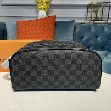 商品名称：ルイヴィトン LOUISVUITTON  057-N40127 2019年最新入荷 トゥルーストワレット キングサイズ 手持ちかばん 出張 トイレタリーバッグ ダミエグラフィットキャンパス