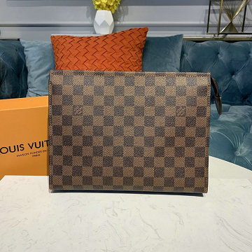 商品名称：ルイヴィトン LOUISVUITTON  057-N47543 2019年最新入荷 ポッシュ トワレ 26 手持ちかばん セカンドバッグ クラッチバッグ メンズ ダミエエベヌ