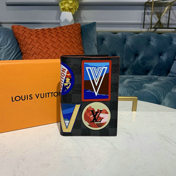 ルイヴィトン LOUISVUITTON 057-N60154  2019年最新入荷 クーヴェルテュール パスポール NM パスポートケース カードケース ダミエグラフィットキャンパス