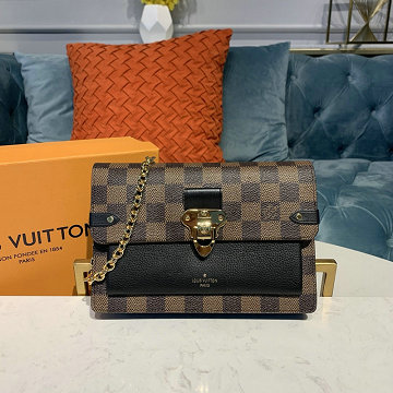 ルイヴィトン LOUISVUITTON  057-N60221 2019年最新入荷 ポルトフォイユ ヴァヴァン チェーン ウォレット クラッチバッグ ショルダーバッグ ダミエエベヌ キャンバス