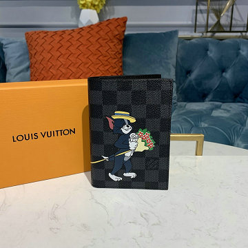 ルイヴィトン LOUISVUITTON 057-N64411T  2019年最新入荷 クーヴェルテュール パスポール NM パスポートケース カードケース ダミエグラフィット キャンバス