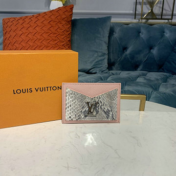 ルイヴィトン LOUISVUITTON  057-N97001F 2019年最新入荷 ポルト カルト ロックミー カードケース 名刺入れ パイソンレザー