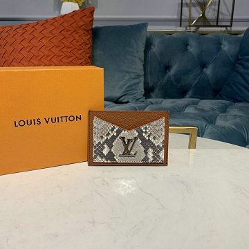 ルイヴィトン LOUISVUITTON  057-N97001T 2019年最新入荷 ポルト カルト ロックミー カードケース 名刺入れ パイソンレザー