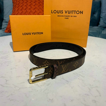 商品名称：ルイヴィトン LOUISVUITTON  057-M0195V 2019年最新入荷 サンチュール デイリーLV 30mm ベルト レディース用 レザー モノグラムキャンバス