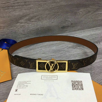 商品名称：ルイヴィトン LOUISVUITTON 2 057-M0196U 019年最新入荷 サンチュール ドーフィーヌ 25mm リバーシブル ベルト レディース用 レザー