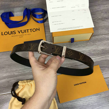 ルイヴィトン LOUISVUITTON  057-MP056 2019年最新入荷 サンチュール ポンヌフ 30mm ベルト ユニセックス パテントレザー 男女兼用