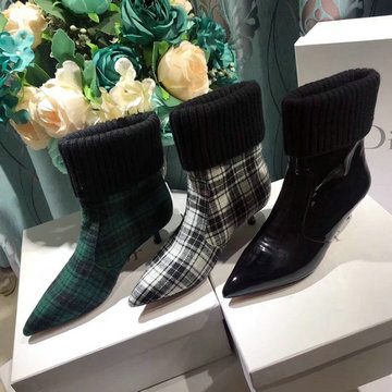 クリスチャンディオール CHRISTIAN DIOR  26-DJ20004 2020年秋冬最新入荷 D-Sculpture ショートブーツ ローヒールシューズ レディース 靴 ピンヒール