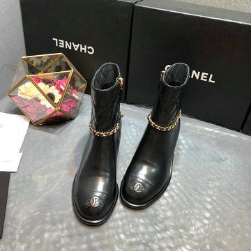 シャネル CHANEL 26-CHJ20006  20200年秋冬最新作 ショートブーツ レディースシューズ 通勤 通学 ローヒール カジュアルシューズ アウトドア