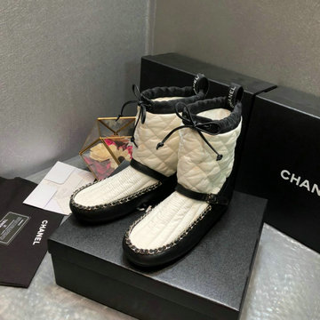 シャネル CHANEL 26-CHJ20011  20200年秋冬最新作 ショートブーツ スノーブーツ レディースシューズ コットンブーツ カジュアル