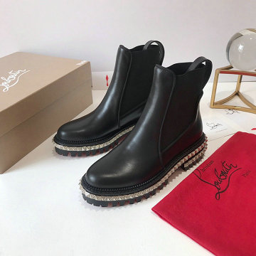 クリスチャンルブタン CHRISTIAN LOUBOUTIN 20200年秋冬最新作 ショートブーツ レディースシューズ カジュアル 滑り止め 靴 レザー