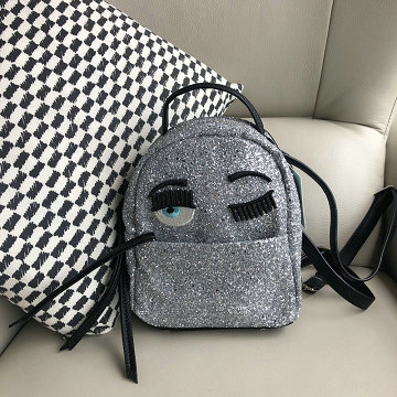 商品名称：キアラ フェラーニ Chiara Ferragni  YS-CF45026Y 2019年最新入荷 キラキラ スモール バックパック リュック レザー ミニサイズ リュックサック レディース