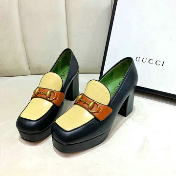 商品名称：グッチ GUCCI 26-GGJ20014  20200年秋冬最新作 ハイヒールシューズ ローファーシューズ パンプス レザー レディース 靴
