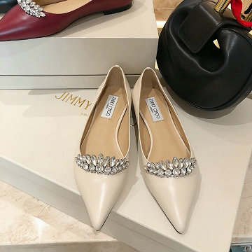 ジミーチュー JIMMY CHOO  26-JCJ20017 2020年秋冬最新作 フラットシューズ パンプス とんがりトウ レディースシューズ カジュアルシューズ レザー