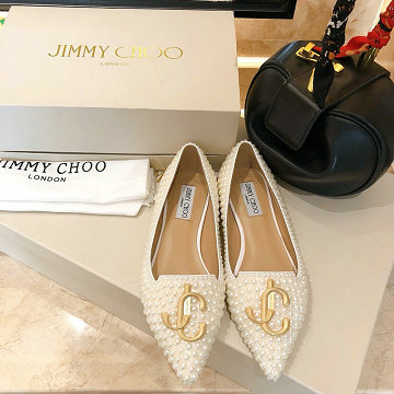 ジミーチュー JIMMY CHOO  26-JCJ20018 2020年秋冬最新作 フラットシューズ パンプス とんがりトウ レディースシューズ カジュアルシューズ レザー