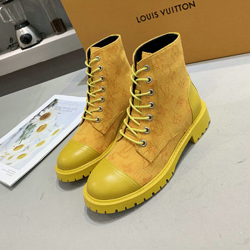 ルイヴィトン LOUISVUITTON  26-LVJ20003 2020年秋冬最新作 マーティンブーツ ショートブーツ レディースシューズ レースアップ 靴 レザー 通勤 通学 カジュアルシューズ