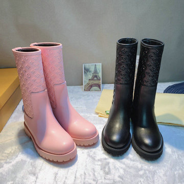 ルイヴィトン LOUISVUITTON 2 26-LVJ20002 020年秋冬最新作 ショートブーツ レディースシューズ 靴 レザー 通勤 カジュアルシューズ