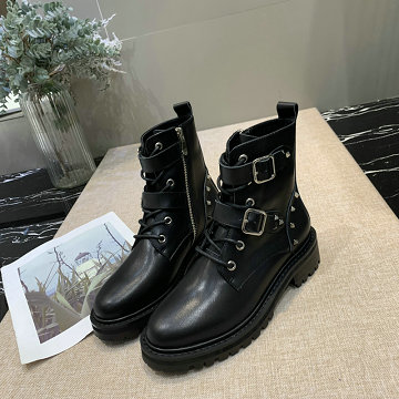 ヴァレンティノ Valentino  26-VTJ20004 20200年秋冬最新作 マーティンブーツ ショートブーツ レディースシューズ レースアップ カジュアルシューズ 靴 レザー