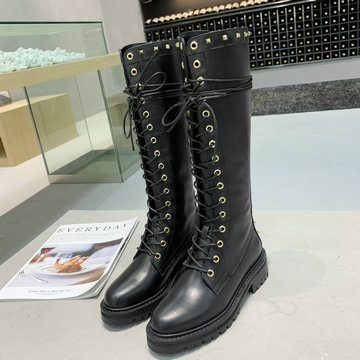 ヴァレンティノ Valentino  26-VTJ20005 20200年秋冬最新作 マーティンブーツ ロングブーツ レディースシューズ レースアップ カジュアルシューズ 靴 レザー