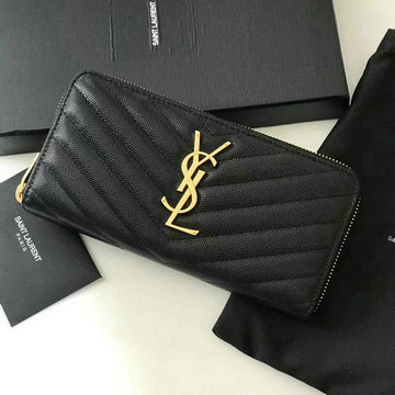 イヴサンローラン Saint laurent YSL  GH-YSLS19002 2019年最新入荷 ジッピーウォレット ファスナー長財布 小銭入れ ロングウォレット レザー