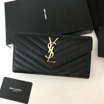 イヴサンローラン Saint laurent YSL  GH-YSLS19003 2019年最新入荷 二つ折り長財布 小銭入れ ロングウォレット カードケース レザー