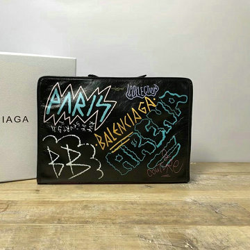 バレンシアガ BALENCIAGA  YUN-BA443093Y 2019年最新入荷 手持ちかばん セカンドバッグ ストライプ クラッチバッグ ビジネス メンズ レザー