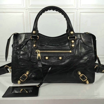 バレンシアガ BALENCIAGA  YUN-BA431621QJ 2019年最新入荷 クラシック メタリック エッジ シティ ハンドキャリーバッグ 2way ショルダーバッグ