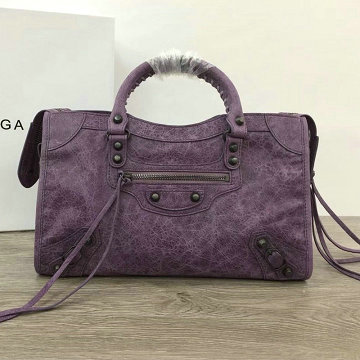バレンシアガ BALENCIAGA  YUN-BA431621QY 2019年最新入荷 クラシック メタリック エッジ シティ ハンドキャリーバッグ 2way ショルダーバッグ