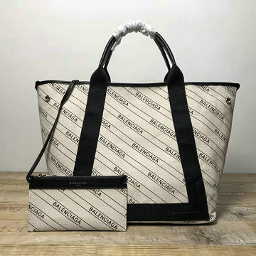バレンシアガ BALENCIAGA  YUN-BAB20001 2019年最新入荷 ネイビー カバ ハンドバッグ ショッピングバッグ ママバッグ ポーチ付き