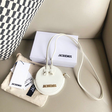 ジャックムー Jacquemus  YS-JLB13017SB 2019年最新入荷 Le pitchou ラウンドバッグ ショルダーバッグ チェーンコインケース 小銭入れ レザー ジッピーコイン