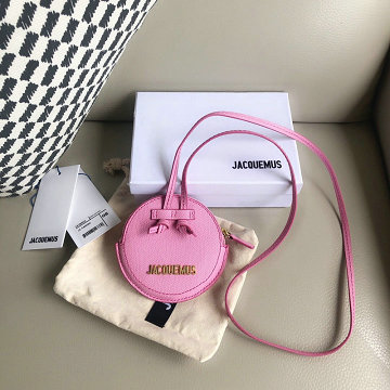 ジャックムー Jacquemus  YS-JLB13017SF 2019年最新入荷 Le pitchou ラウンドバッグ ショルダーバッグ チェーンコインケース 小銭入れ レザー ジッピーコイン