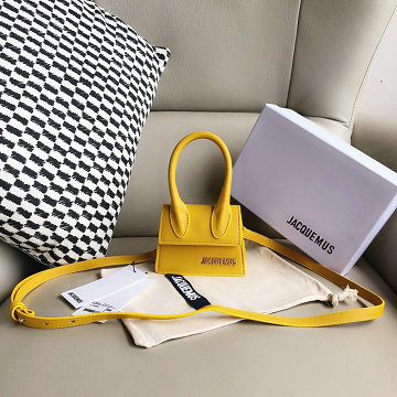 ジャックムー Jacquemus  YS-JQ56038PY 2019年最新入荷 Le sac Chiquito ミニハンドバッグ 2way 斜め掛け ショルダーバッグ レディースかばん レザー