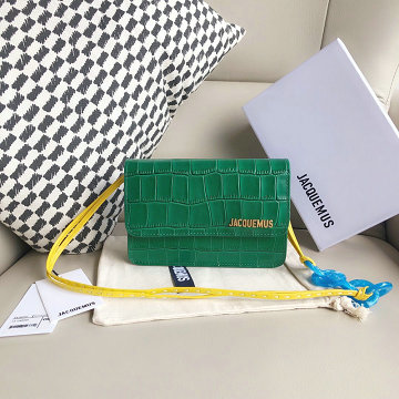 ジャックムー Jacquemus  YS-JQ56048EG  2019年最新入荷 Le Sac Riviera スモール スクエアバッグ 斜め掛け ショルダーバッグ レディースかばん レザー
