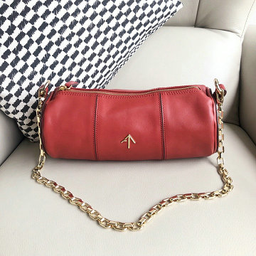 マヌ アトリエ Manu Atelier  YS-MA54060QR 2019年最新入荷 Cylinder Combo Web Strap チェーンバッグ ショルダーバッグ レディースかばん レザー