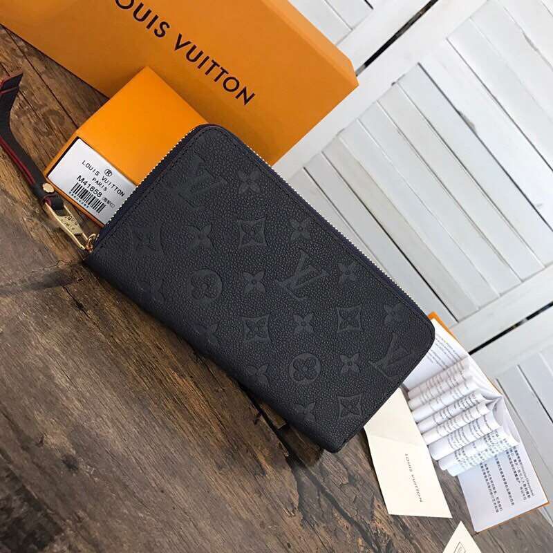 商品名称：ルイヴィトン LOUISVUITTON 057-M41858 2019年最新入荷 ファスナー長財布 ジッピーウォレット モノグラムアンプラント ネイビー