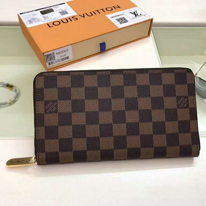 ルイヴィトン LOUISVUITTON 057-N60003 2019年最新入荷 ジッピー オーガナイザー ファスナー長財布 ダミエキャンパス
