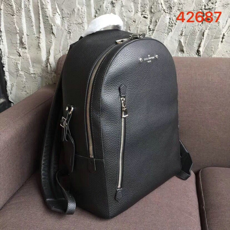 商品名称：ルイヴィトン LOUISVUITTON 057-M42687 2019年最新入荷 アルマンド バックパック メンズ レディース リュック 通勤 通学 リュックサック トリヨンレザー 黒