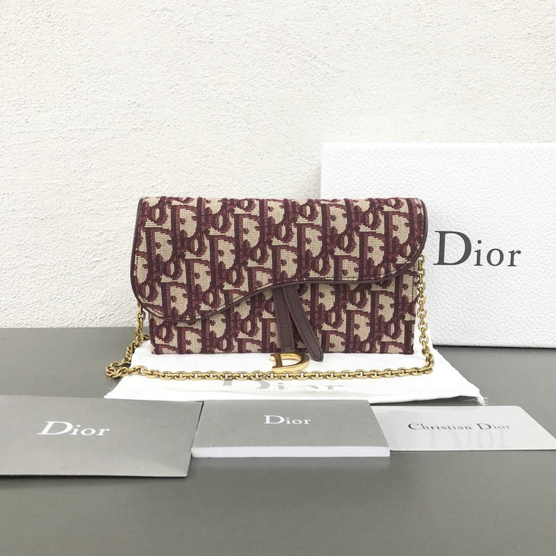 クリスチャンディオール CHRISTIAN DIOR  99-CD93340 2019年最新入荷 サドルバッグ レディース 斜め掛け ショルダーバッグ キャンパスチェーンウォレット