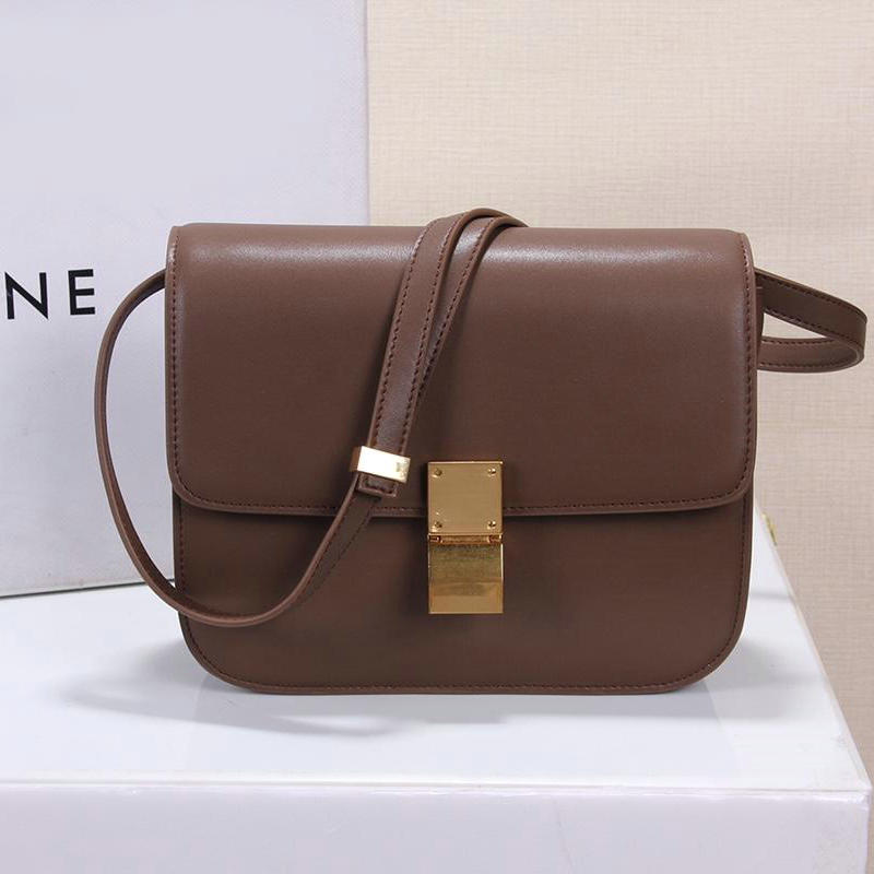 セリーヌ CELINE 99-CE3349 2019年最新入荷 クラシック ミディアム 斜め掛け ショルダーバッグ ボックス カーフスキン レディース